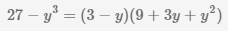 27 минус y в 3 степени в виде множителей