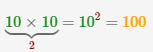 10 в квадрате