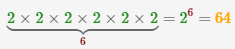2 в 6 степени