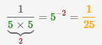 5 в -2 степени