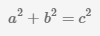 формула теоремы Пифагора