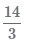 дробь 14/3