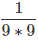9 в -2 степени в виде дроби.